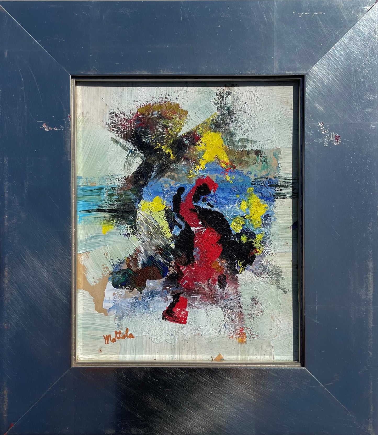 Fil Mottola Abstract Original Signed 9 ½ X 7 ½ #001