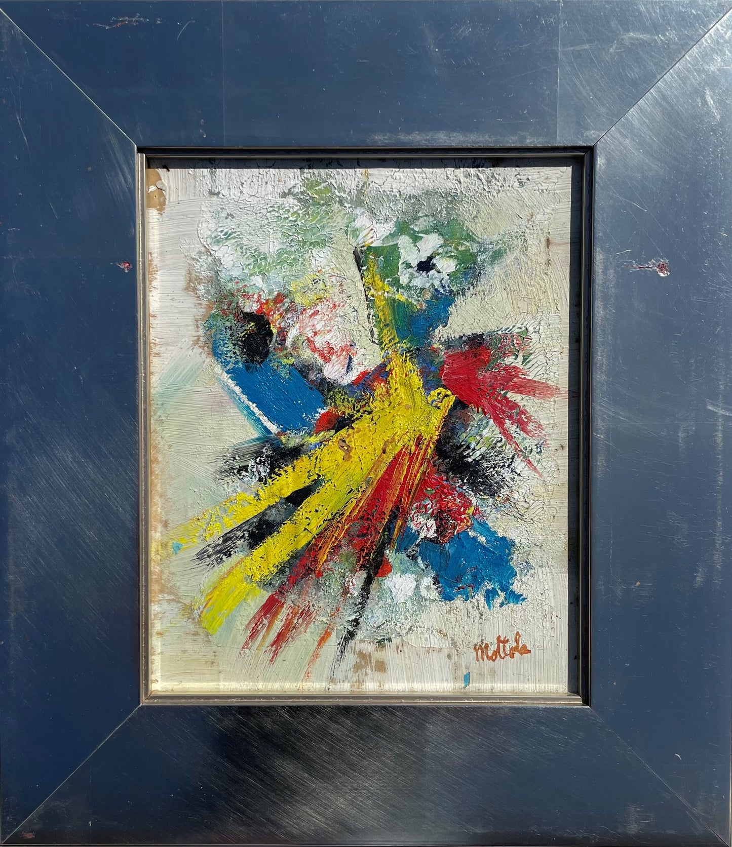 Fil Mottola Abstract Original Signed 9 ½ X 7 ½ #002