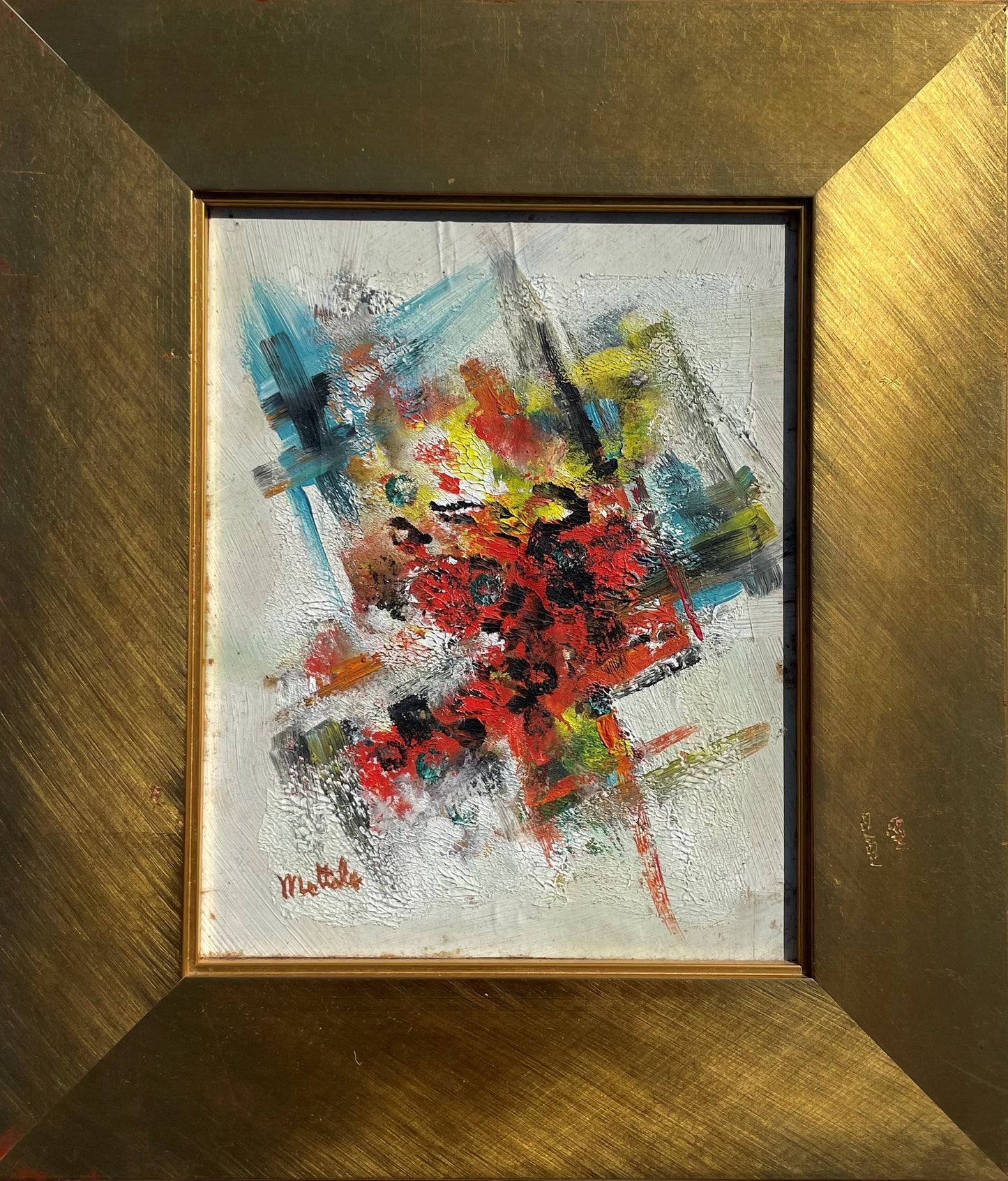 Fil Mottola Abstract Original Signed 9 ½ X 7 ½ #003